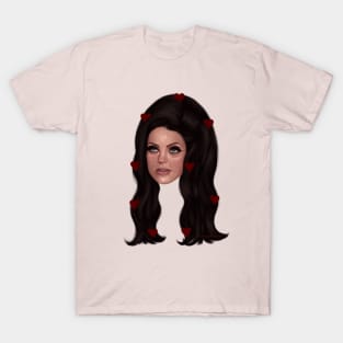 Priscilla Hearts In Big Hair T-Shirt